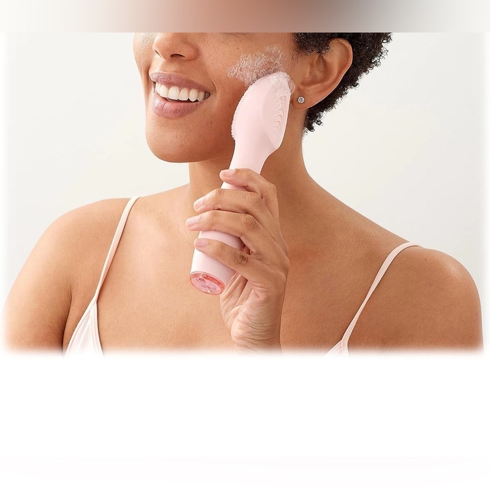 Pop Sonic NIB Spade Facial Cleansing Device Silicone Pore Cleaning Tool w/Case - Picture 8 of 8